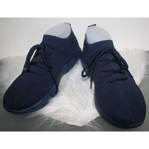 Black Womens Slip On Sneakers Sz 11 Mock Tie Lightweight Economical Atleisure